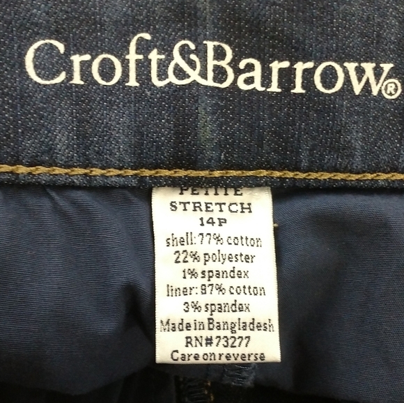 CROFT&BARROW JEAN SKORT - Picture 5 of 5